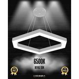 Hegza Lighting Cometa (Gri Kasa, Beyaz Işık) Ledli Modern Sarkıt Linear LED Avize Salon Mutfak Oturma Odası Yatak Odası Antre Hol LED