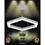 Hegza Lighting Cometa (Gri Kasa, Sarı Işık) Ledli Modern Sarkıt Linear LED Avize Salon Mutfak Oturma Odası Yatak Odası Antre Hol LED