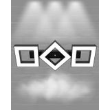 Hegza Lighting Compagno Plafonyer Siyah 6500K Beyaz Işık Modern Led Avize