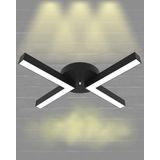 Hegza Lighting Contento Plafonyer Siyah 3000K Sarı Işık Modern Led Avize