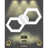 Hegza Lighting Farfalla (Beyaz Kasa, Sarı Işık) Ledli Modern Plafonyer LED Avize Salon Mutfak Oturma Odası Yatak Odası Antre Hol LED