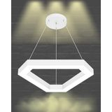 Hegza Lighting FETTA Ayarlanabilir Sarkıt LEDli Modern Beyaz Kasa Led Avize (3000K (Sarı Işık))