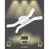 Hegza Lighting Formica (Beyaz Kasa, Sarı Işık) Ledli Modern Plafonyer LED Avize Salon Mutfak Oturma Odası Antre Hol Çocuk Odası LED