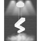 Hegza Lighting Gabbiano ( Beyaz Kasa, Beyaz Işık ) Sarkıt Ledli Modern Led Avize, Salon, Mutfak, Oturma Odası