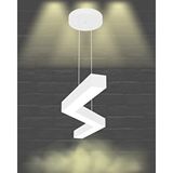 Hegza Lighting Gabbiano ( Beyaz Kasa, Sarı Işık ) Sarkıt Ledli Modern Led Avize, Salon, Mutfak, Oturma Odası