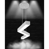 Hegza Lighting Gabbiano ( Gri Kasa, Beyaz Işık ) Sarkıt Ledli Modern Led Avize, Salon, Mutfak, Oturma Odası