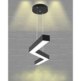Hegza Lighting Gabbiano ( Siyah Kasa, Sarı Işık ) Sarkıt Ledli Modern Led Avize, Salon, Mutfak, Oturma Odası