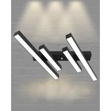 Hegza Lighting Grada Plafonyer Siyah 4000K Doğal Beyaz Modern Led Avize