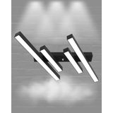 Hegza Lighting Grada Plafonyer Siyah 6500K Beyaz Işık Modern Led Avize