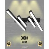 Hegza Lighting Grada (Siyah Kasa, Sarı Işık) Ledli Modern Plafonyer LED Avize Salon Mutfak Oturma Odası Antre Hol Çocuk Odası LED