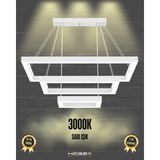 Hegza Lighting Hermano (Beyaz Kasa, Sarı Işık) Ledli Modern Sarkıt Linear LED Avize Salon Mutfak Oturma Odası Yatak Odası Antre Hol LED