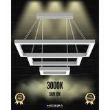Hegza Lighting Hermano (Gri Kasa, Sarı Işık) Ledli Modern Sarkıt Linear LED Avize Salon Mutfak Oturma Odası Yatak Odası Antre Hol LED