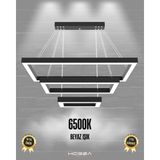 Hegza Lighting Hermano (Siyah Kasa, Beyaz Işık) Ledli Modern Sarkıt Linear LED Avize Salon Mutfak Oturma Odası Yatak Odası Antre Hol LED