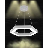 Hegza Lighting HEXAGON Ayarlanabilir Sarkıt LEDli Modern Gri Kasa Led Avize (3000K (Sarı Işık))