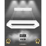 Hegza Lighting Joya (Beyaz Kasa, Beyaz Işık) Ledli Modern Sarkıt Linear LED Avize Salon Mutfak Oturma Odası Yatak Odası Antre Hol LED