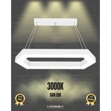 Hegza Lighting Joya (Beyaz Kasa, Sarı Işık) Ledli Modern Sarkıt Linear LED Avize Salon Mutfak Oturma Odası Yatak Odası Antre Hol LED