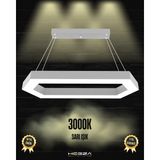 Hegza Lighting Joya (Gri Kasa, Sarı Işık) Ledli Modern Sarkıt Linear LED Avize Salon Mutfak Oturma Odası Yatak Odası Antre Hol LED