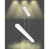 Hegza Lighting LİNEER-80 Ayarlanabilir Sarkıt LEDli Modern Beyaz Kasa Led Avize (3000K (Sarı Işık))