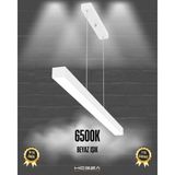 Hegza Lighting Lineer 80cm (Beyaz Kasa, Beyaz Işık) Ledli Modern Sarkıt Lineer LED Avize - 1