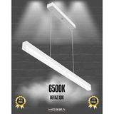 Hegza Lighting Magro 120CM (Beyaz Kasa, Beyaz Işık) Ledli Modern Sarkıt Linear LED Avize Salon Mutfak Oturma Odası Yatak Odası Antre Hol Ofis LED