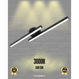 Hegza Lighting Marea ( Siyah Kasa, Sarı Işık ) Ledli Modern Plafonyer LED Avize, Salon, Mutfak, Oturma Odası