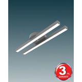 Hegza Lighting Mellızo ( Gri Kasa, Gün Işığı ) Ledli Modern Plafonyer LED Avize, Salon, Mutfak, Oturma Odası - Gün Işığı-4000K