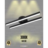 Hegza Lighting Mellizo (Siyah Kasa, Sarı Işık) Ledli Modern Plafonyer LED Avize, Salon, Mutfak, Oturma Odası