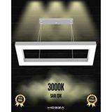 Hegza Lighting Mesita ( Gri Kasa, Sarı Işık ) Sarkıt Ledli Modern Led Avize, Salon, Mutfak, Oturma Odası