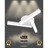 Hegza Lighting Mirador (Beyaz Kasa, Doğal Beyaz Işık) Ledli Modern Plafonyer LED Avize Salon Mutfak Oturma Odası Antre Hol Çocuk Odası LED