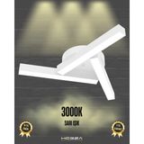 Hegza Lighting Mirador (Beyaz Kasa, Sarı Işık) Ledli Modern Plafonyer LED Avize Salon Mutfak Oturma Odası Antre Hol Çocuk Odası LED