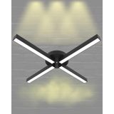 Hegza Lighting Molino Plafonyer Siyah 3000K Sarı Işık Modern Led Avize