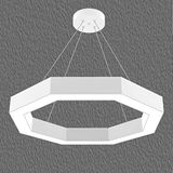 Hegza Lighting OCTAGON Ayarlanabilir Sarkıt LEDli Modern Beyaz Kasa Led Avize (3000K (Sarı Işık))