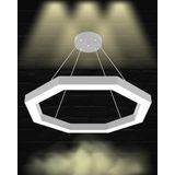 Hegza Lighting OCTAGON Ayarlanabilir Sarkıt LEDli Modern Gri Kasa Led Avize (3000K (Sarı Işık))