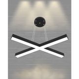 Hegza Lighting PAPILLON Ayarlanabilir Sarkıt LEDli Modern Siyah Led Avize (4000K (Gün Işığı))