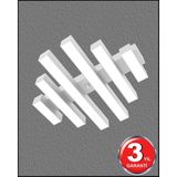 Hegza Lighting Parrılla Beyaz Kasa Gün Işığı Ledli Modern Plafonyer LED Avize Salon Mutfak Oturma Odası - Gün Işığı-4000K