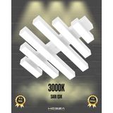 Hegza Lighting Parrilla (Beyaz Kasa, Sarı Işık) Ledli Modern Plafonyer LED Avize Salon Mutfak Oturma Odası