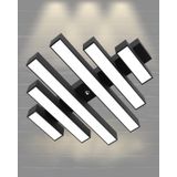 Hegza Lighting Parrilla Plafonyer Siyah 4000K Doğal Beyaz Modern Led Avize