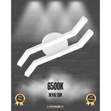 Hegza Lighting Pesca (Beyaz Kasa, Beyaz Işık) Ledli Modern Plafonyer LED Avize Salon Mutfak Oturma Odası Antre Hol Çocuk Odası LED
