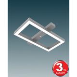 Hegza Lighting Piazza - Ledli Modern Plafonyer LED Avize Salon Mutfak Oturma Odası Antre Hol Çocuk Odası LED - Gri - Gün Işığı (4000K)