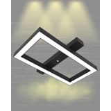 Hegza Lighting Piazza Plafonyer Siyah 3000K Sarı Işık Modern Led Avize