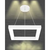 Hegza Lighting QUATTRO Ayarlanabilir Sarkıt LEDli Modern Beyaz Kasa Led Avize (3000K (Sarı Işık))
