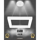 Hegza Lighting Quattro (Beyaz Kasa, Beyaz Işık) Ledli Modern Sarkıt LED Avize - 1