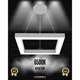 Hegza Lighting Quattro ( Gri Kasa, Beyaz Işık ) Sarkıt Ledli Modern Led Avize, Salon, Mutfak, Oturma Odası