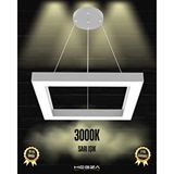 Hegza Lighting Quattro ( Gri Kasa, Sarı Işık ) Sarkıt Ledli Modern Led Avize, Salon, Mutfak, Oturma Odası