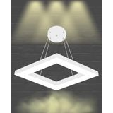 Hegza Lighting ROMBO Ayarlanabilir Sarkıt LEDli Modern Beyaz Kasa Led Avize (3000K (Sarı Işık))