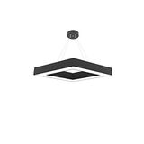 Hegza Lighting ROMBO Ayarlanabilir Sarkıt LEDli Modern Siyah Led Avize (3000K (Sarı Işık))