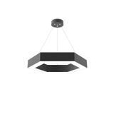 Hegza Lighting Siyah Kasa Gün Işığı Led Avize