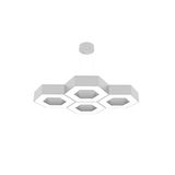 Hegza Lighting STELLA Ayarlanabilir Sarkıt LEDli Modern Gri Kasa Led Avize (3000K (Sarı Işık))