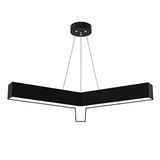 Hegza Lighting TRES Ayarlanabilir Sarkıt LEDli Modern Siyah Led Avize (3000K (Sarı Işık))