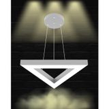 Hegza Lighting TRIAN Ayarlanabilir Sarkıt LEDli Modern Gri Kasa Led Avize (3000K (Sarı Işık))